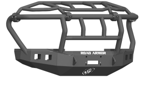 Ford F-250 Front Bumper - Road Armor - Stealth Winch w/Intimidator Guard - Tex Blk - `17-`20